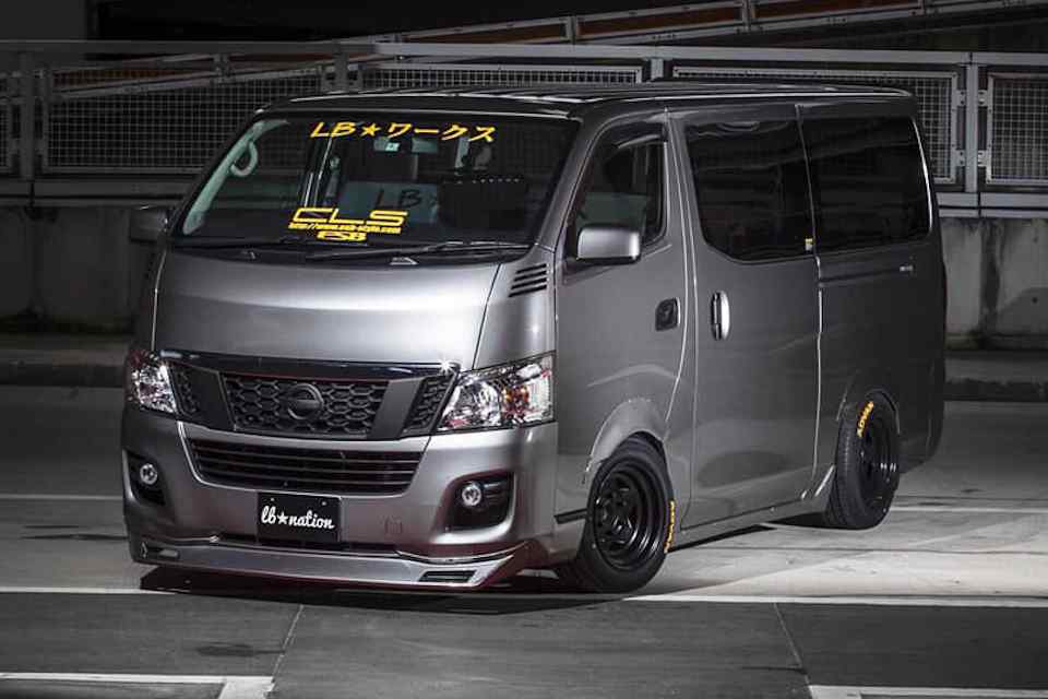 Vans get stanced: Liberty Walk shows kit for Nissan NV350, Toyota Hiace