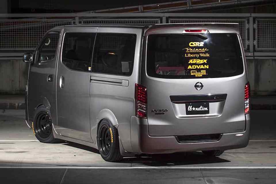 Vans get stanced: Liberty Walk shows kit for Nissan NV350, Toyota Hiace