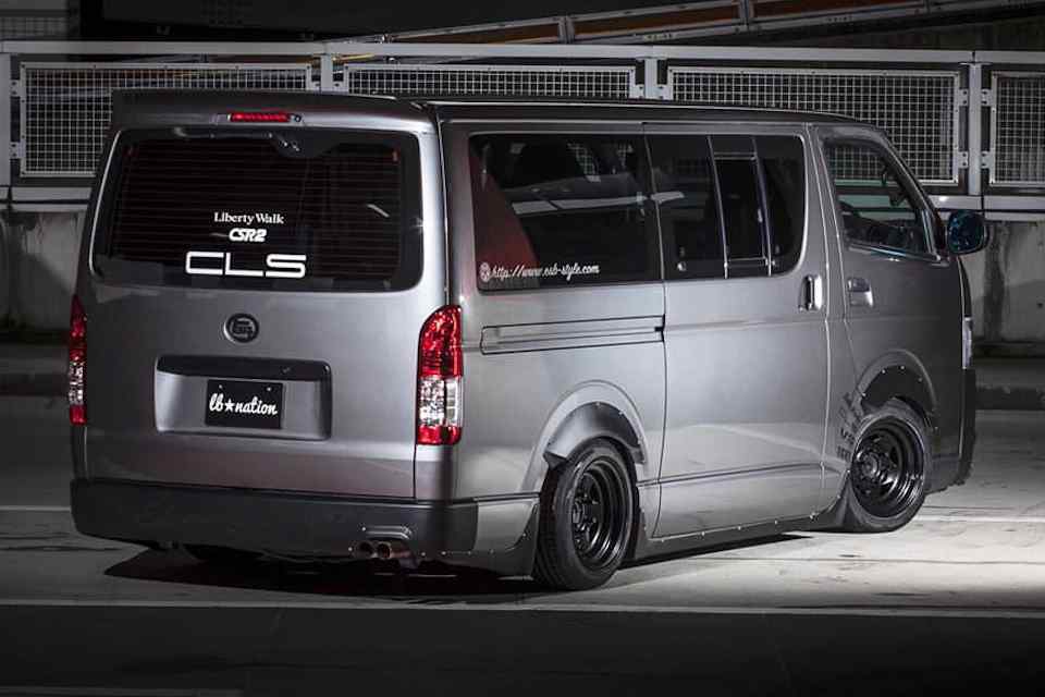 Vans get stanced: Liberty Walk shows kit for Nissan NV350, Toyota Hiace