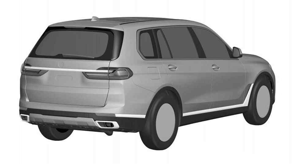BMW X7 makes an early reveal in patent form