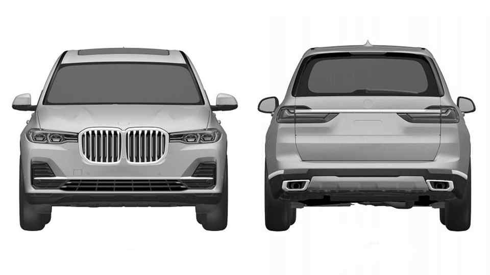BMW X7 makes an early reveal in patent form