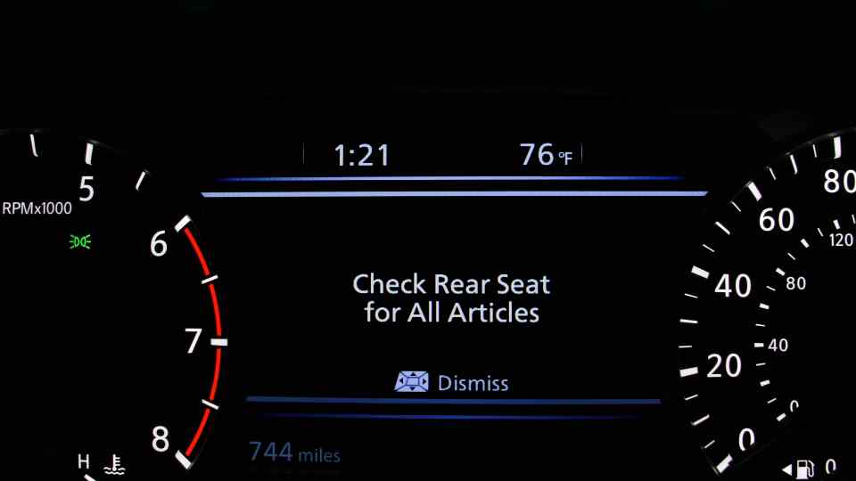Nissan Rear Door Alert reminds parents not to leave kids in cars