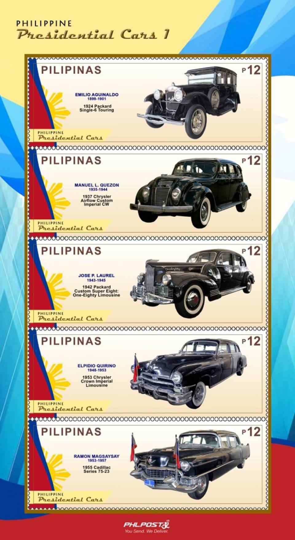 PHLPost to release Presidential Car stamps