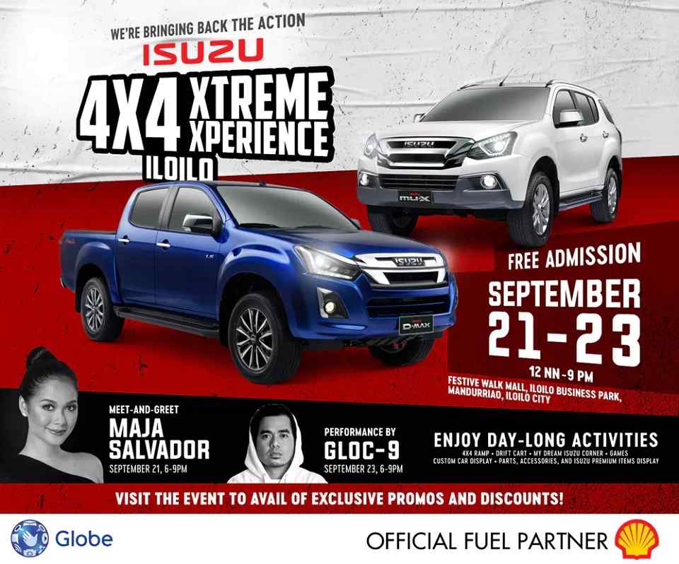 Get ready Iloilo for the Isuzu 4x4 Xtreme Xperience this Sept 21-23