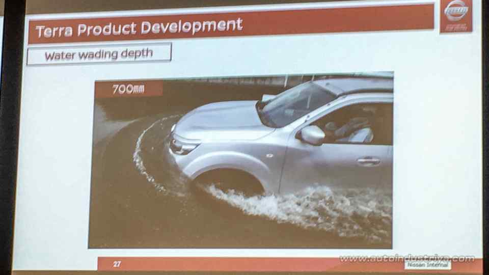 Nissan increases maximum flood wading depth of Terra