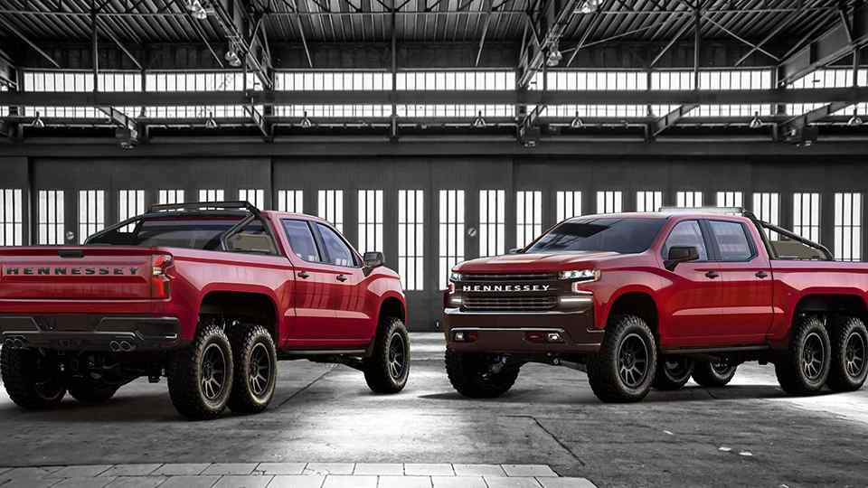 Hennessey builds a mean 6x6 Silverado with the Goliath