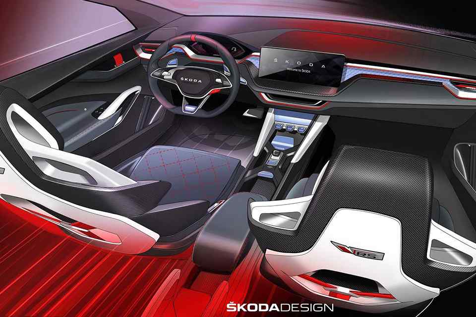Skoda Vision RS Concept delivers hot hatch power with hybrid tech