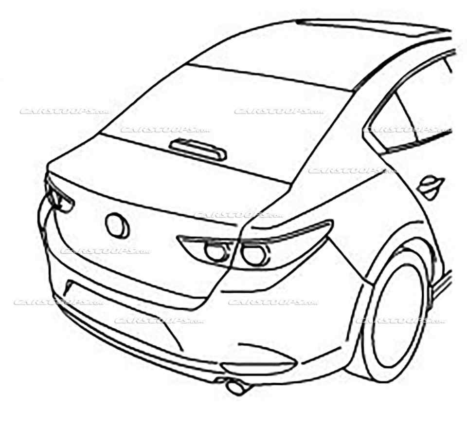 Check out these patent drawings of the 2019 Mazda 3