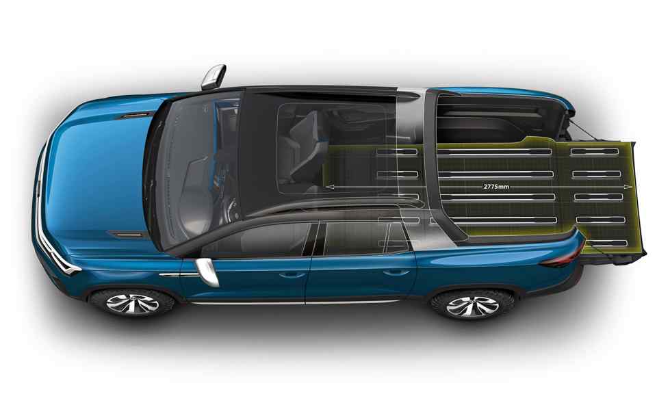 The Volkswage Tarok Concept seeks to innovate the pickup platform