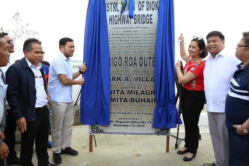 DPWH reopens Diokno Bridge connecting Tagaytay, Lemery