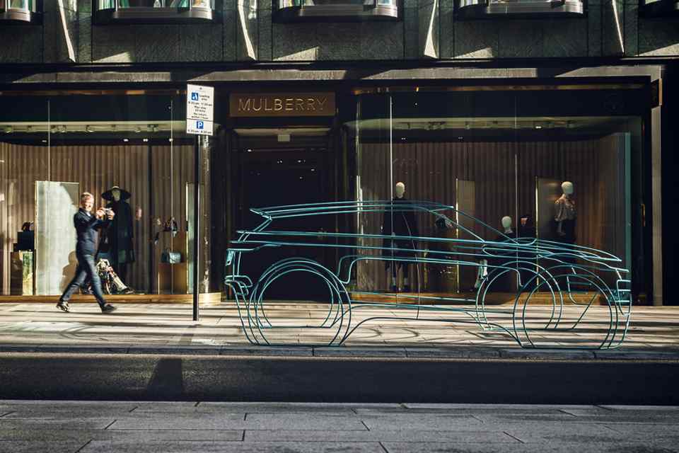 Life-sized wireframe designs preview all-new Range Rover Evoque