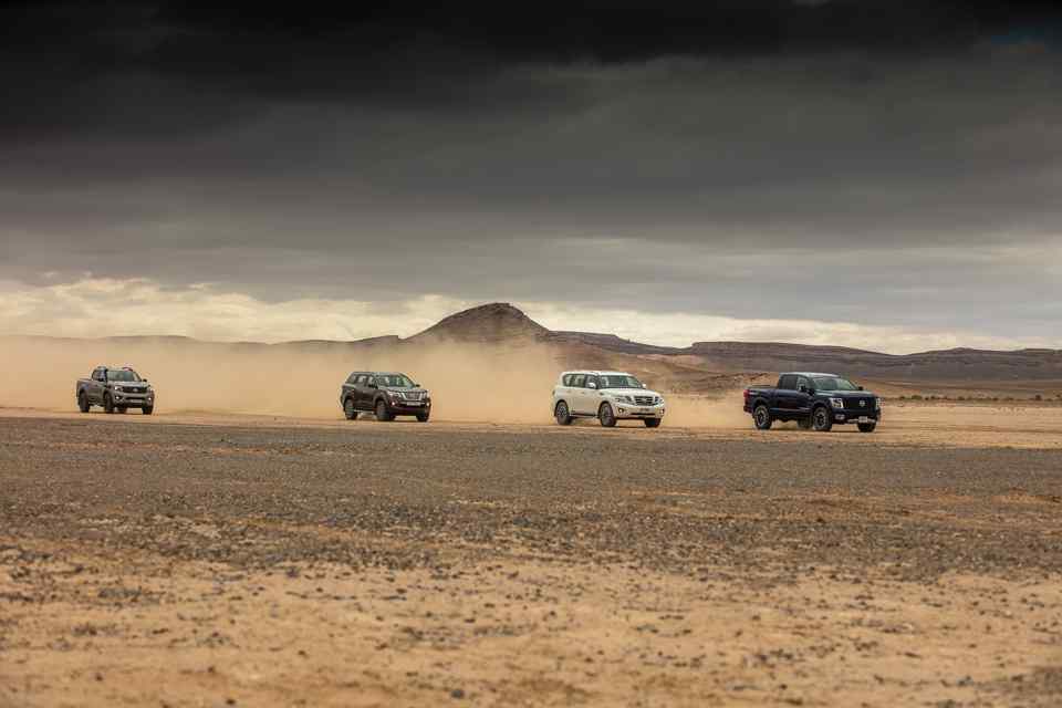 Desert Storm: 2018 Nissan Terra, Titan, Navara, Patrol on the Moroccan Sahara Desert Storm: 2018 Nissan Terra, Titan, Navara, Patrol on the Moroccan Sahara