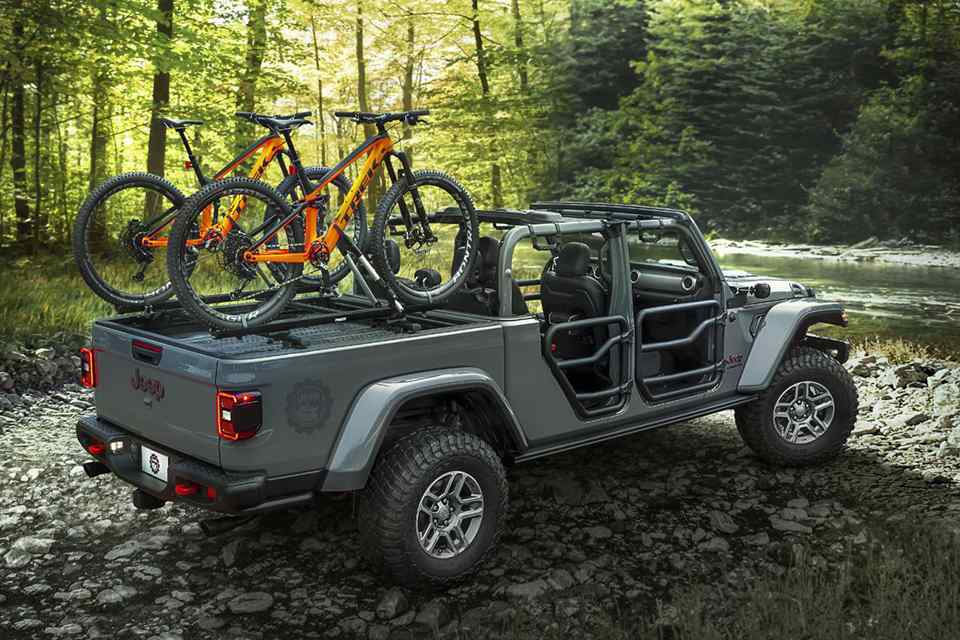 Dress up the Jeep Gladiator with over 200 Mopar accessories