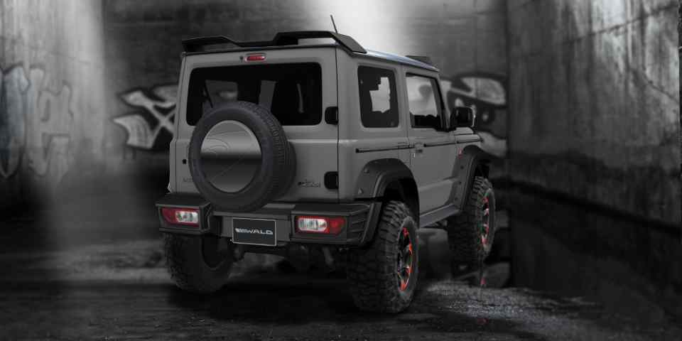 Look sinister and cool in Suzuki Jimny Black Bison from Wald