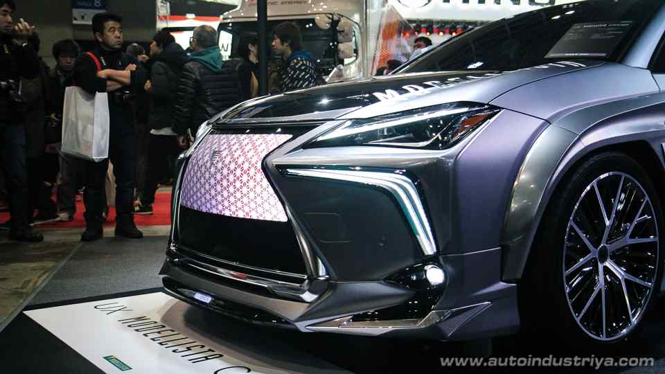 The Lexus UX Modellista Concept has an LED screen for a grill