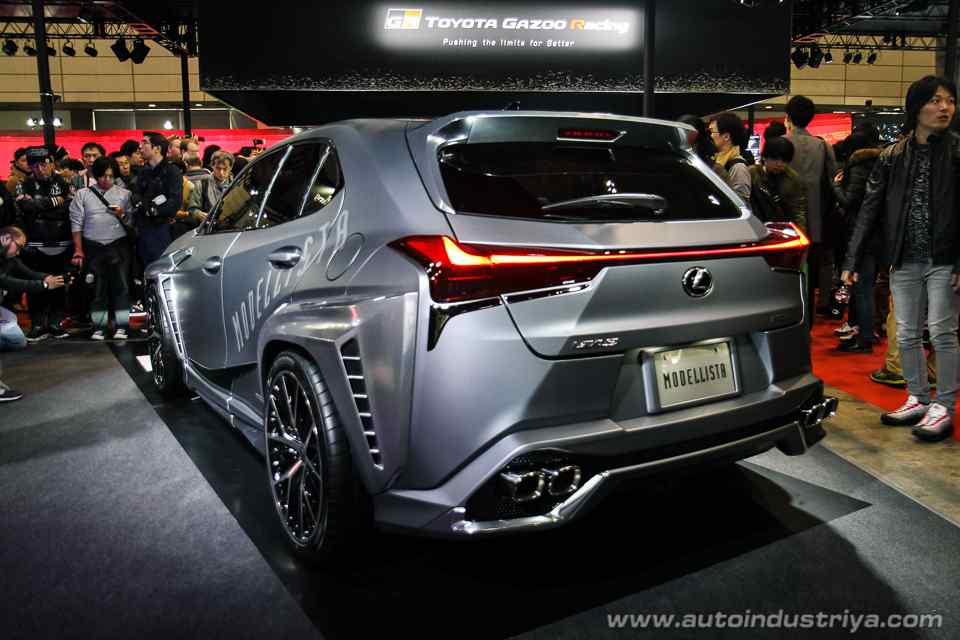 The Lexus UX Modellista Concept has an LED screen for a grill